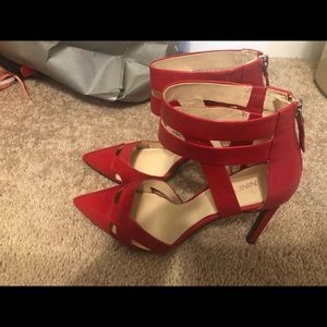 Nine West red heels size 8